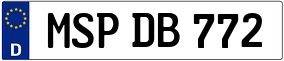 Trailer License Plate